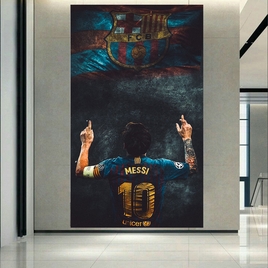 تابلو بوم طرح بارسلونا مدل مسی کد AR2481