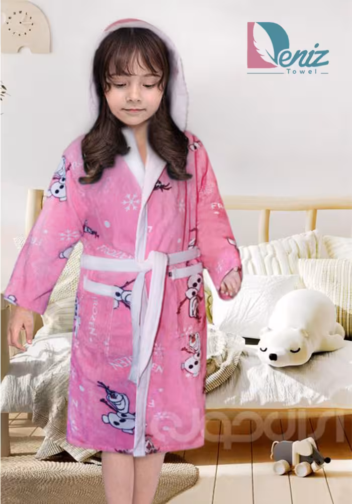 حوله کودک طرح فروزن رنگ صورتی