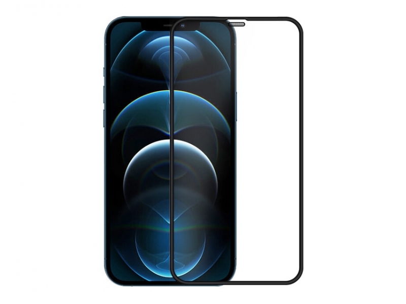 محافظ صفحه نمایش شیشه‌ای نیلکین آیفون 12 و 12 پرو - Nillkin iPhone 12/12 Pro PC Full coverage ultra clear