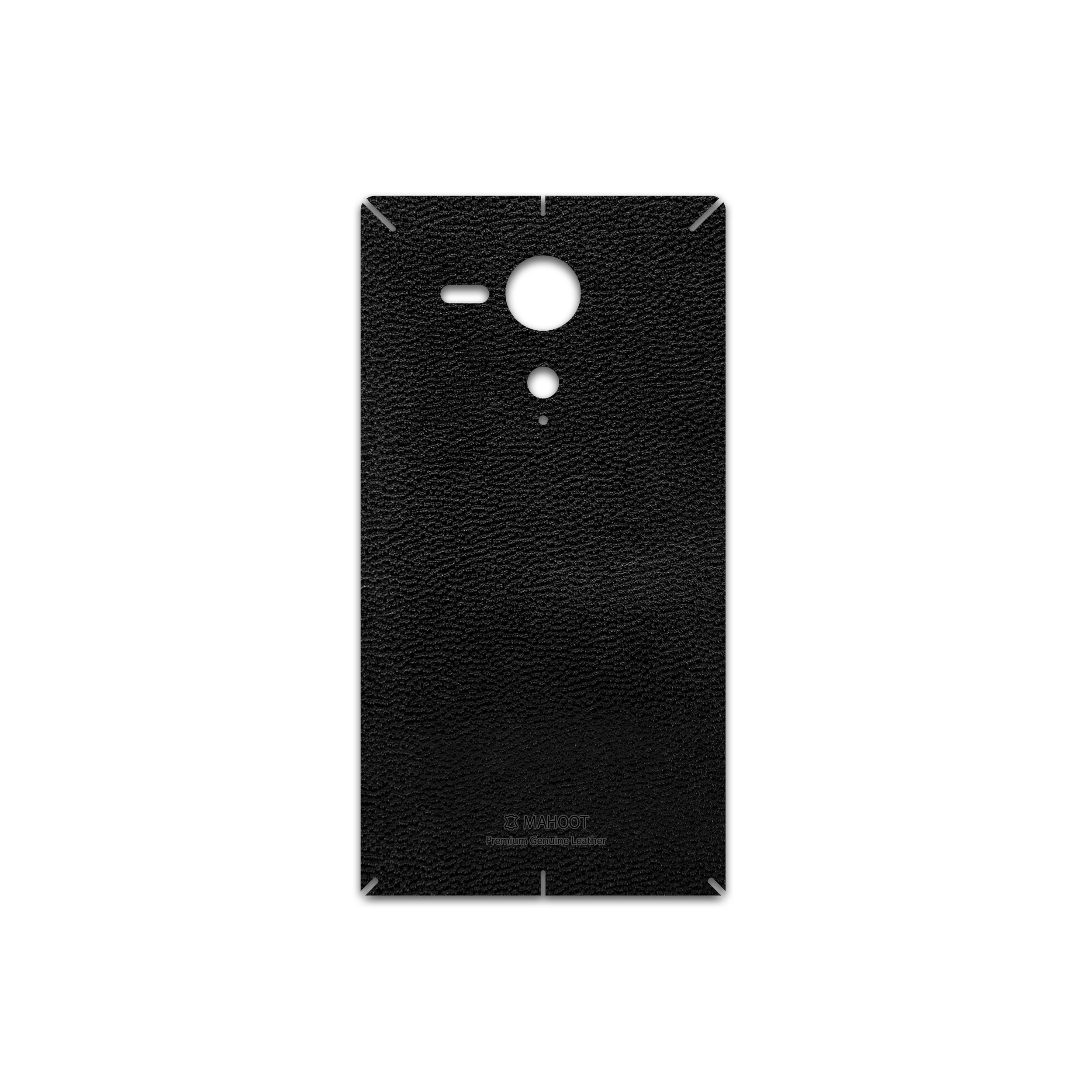 برچسب پوششی ماهوت مدل Black-Leather مناسب برای گوشی موبایل سونی Xperia SP
