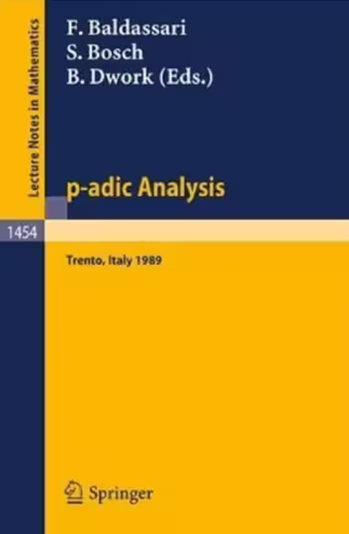 خرید و دانلود نسخه کامل کتاب p-Adic Analysis