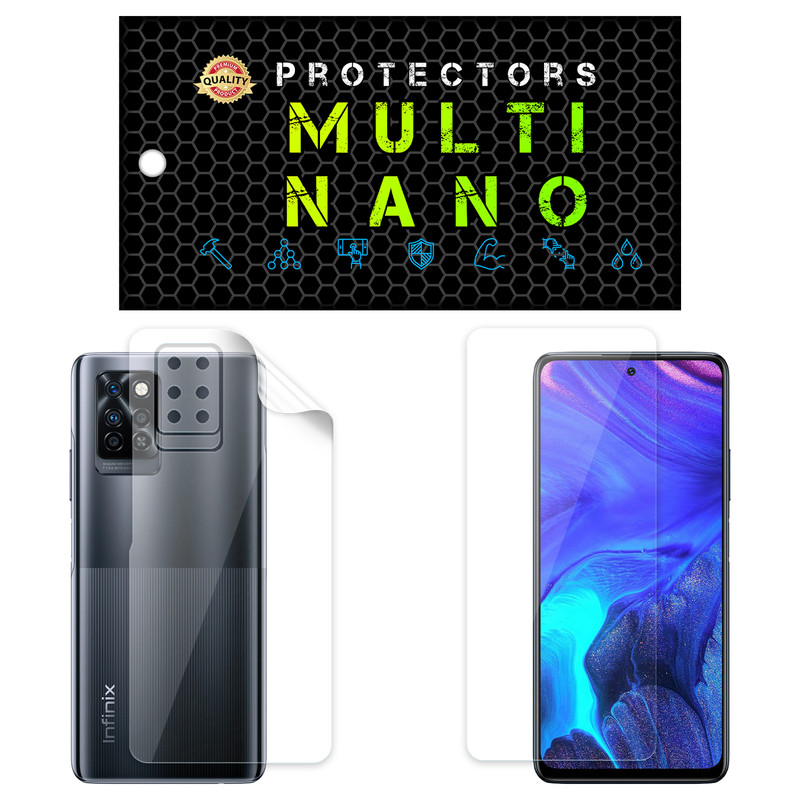 محافظ صفحه نمایش مولتی نانو مدل X-SFT مناسب برای گوشی موبایل انفینیکس Note 10 Pro به همراه محافظ پشت | کالا برتری