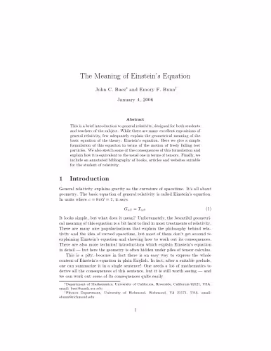 خرید و دانلود نسخه کامل کتاب The Meaning of Einstein's Equation