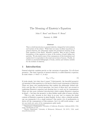 خرید و دانلود نسخه کامل کتاب The Meaning of Einstein&#039;s Equation