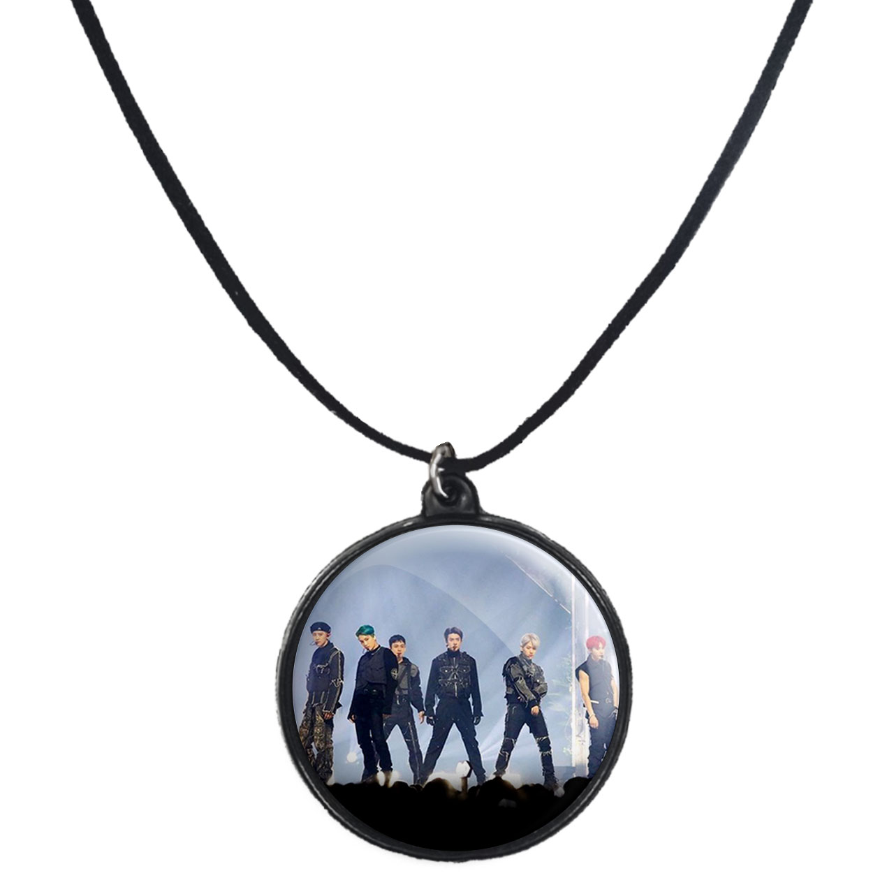 گردنبند پرمانه طرح exo کد pmb.13832 مدل دو طرفه