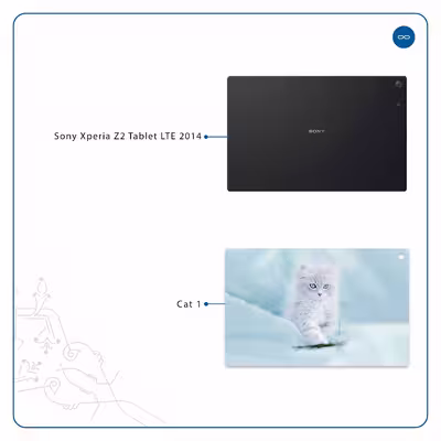 برچسب پوششی ماهوت مدل Cat-1 مناسب برای تبلت سونی Xperia Z2 Tablet LTE 2014