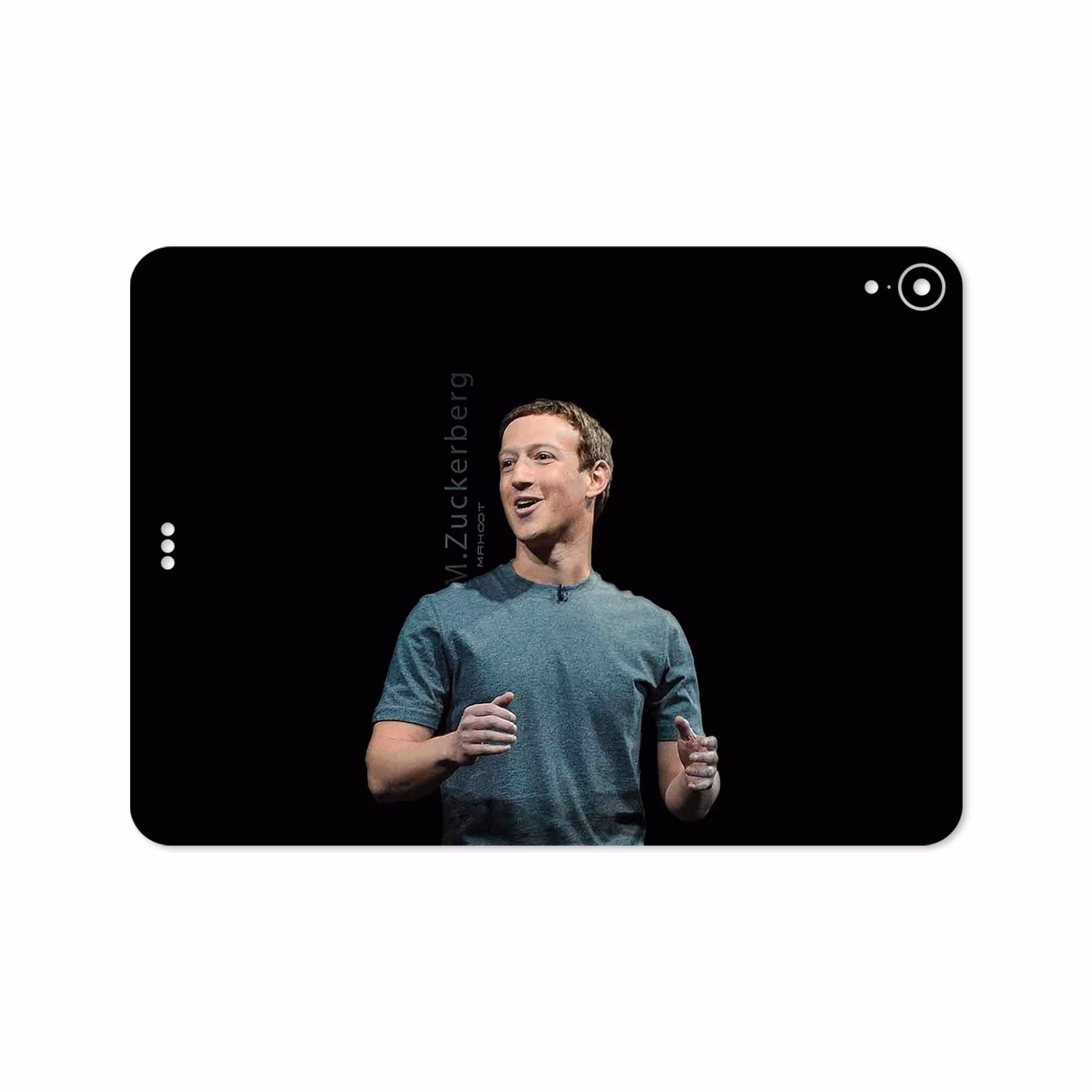 برچسب پوششی ماهوت مدل Mark Zuckerberg مناسب برای تبلت اپل iPad Pro 11 2018 A2013