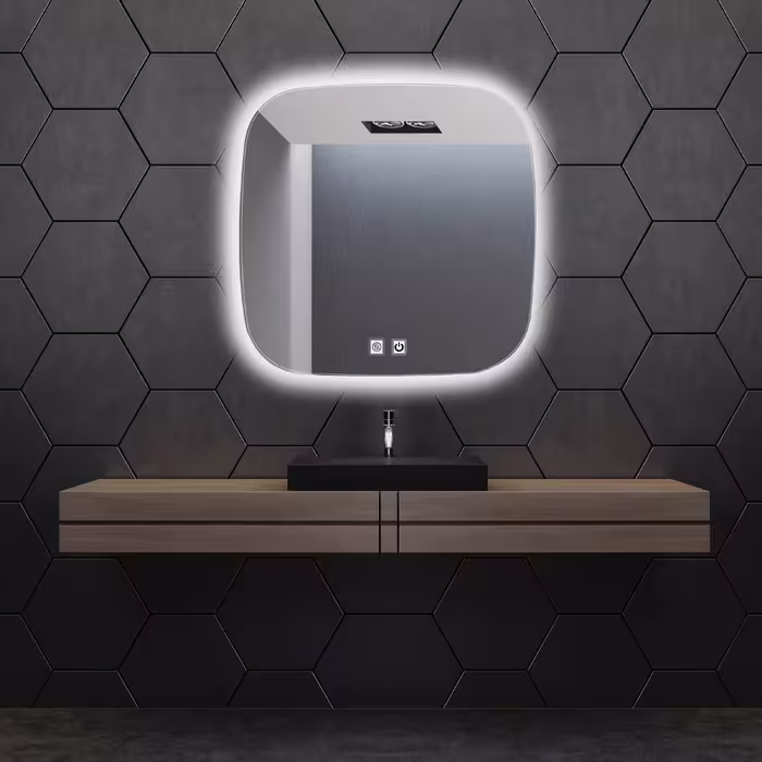 آینه سرویس بهداشتی  دلفین مدل ضدبخار TCH-HT-SQ 61