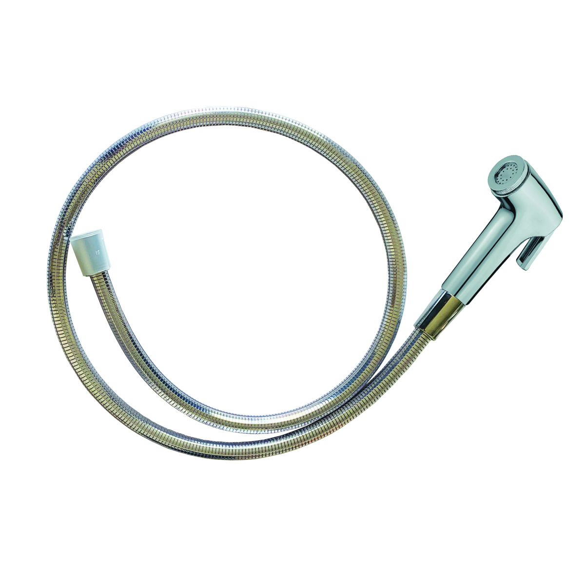 شلنگ توالت نئوپرل مدل متالیک کروم شات آف