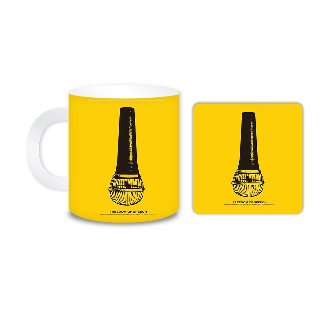 ماگ مدل قفس کد 530 به همراه زیر لیوانی