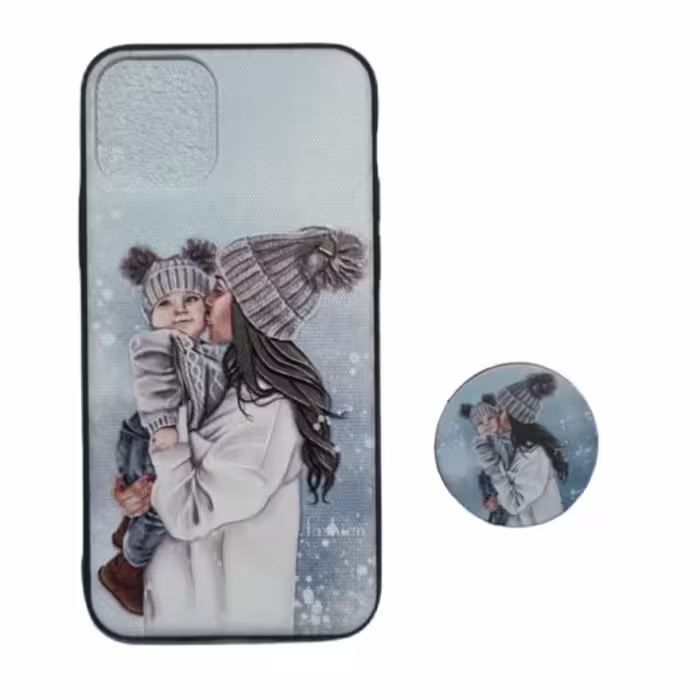 کاور طرح دخترانه کد 110 مناسب برای گوشی موبایل اپل iPhone 11 Pro به همراه پاپ سوکت