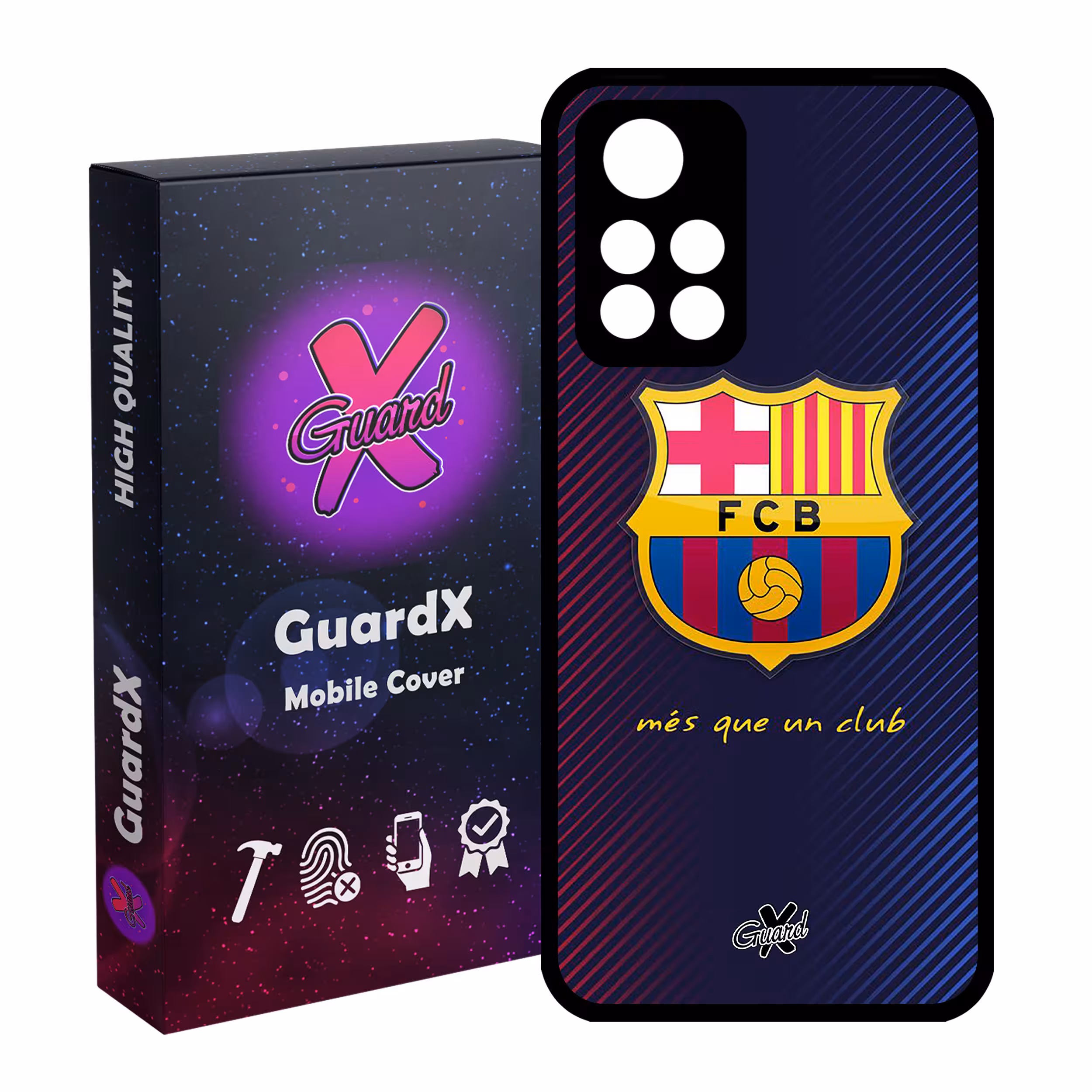 کاور گارد ایکس طرح Barcelona مدل Glass10058 مناسب برای گوشی موبایل شیائومی Poco M4 Pro 5G/Redmi Note 11T 5G/Redmi Note 11S 5G