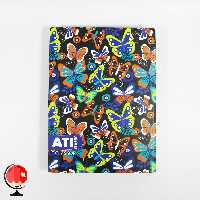 دفتر کلاسوری 100 برگ طرح پروانه آتی