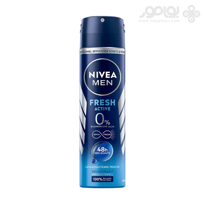 اسپری ضد تعریق مردانه نیوا مدل FRESH ACTIVE فاقد آلومینیوم