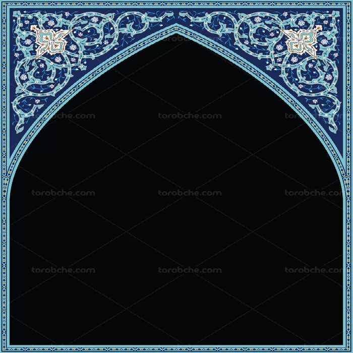 کاشی کاری محراب - گرافیک با طعم تربچه