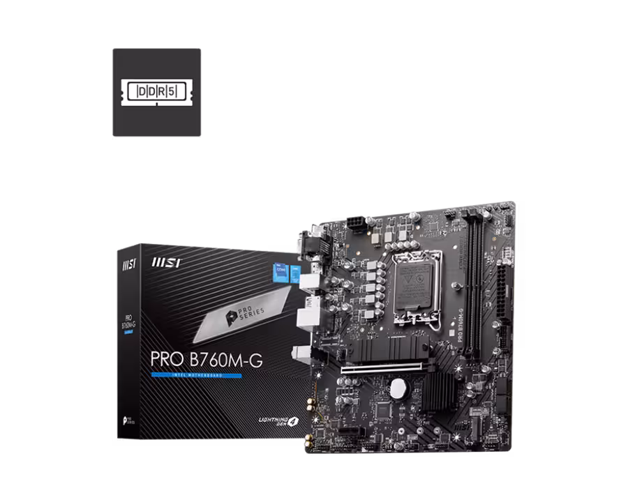 مادربرد ام اس آی  مدل PRO B760M-G سوکت 1700