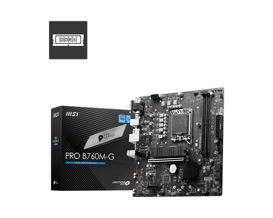 مادربرد ام اس آی  مدل PRO B760M-G سوکت 1700