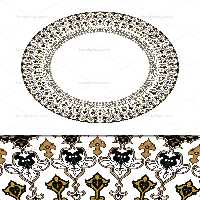 وکتور شمسه اسلیمی مشکی | گرافیک با طعم تربچه