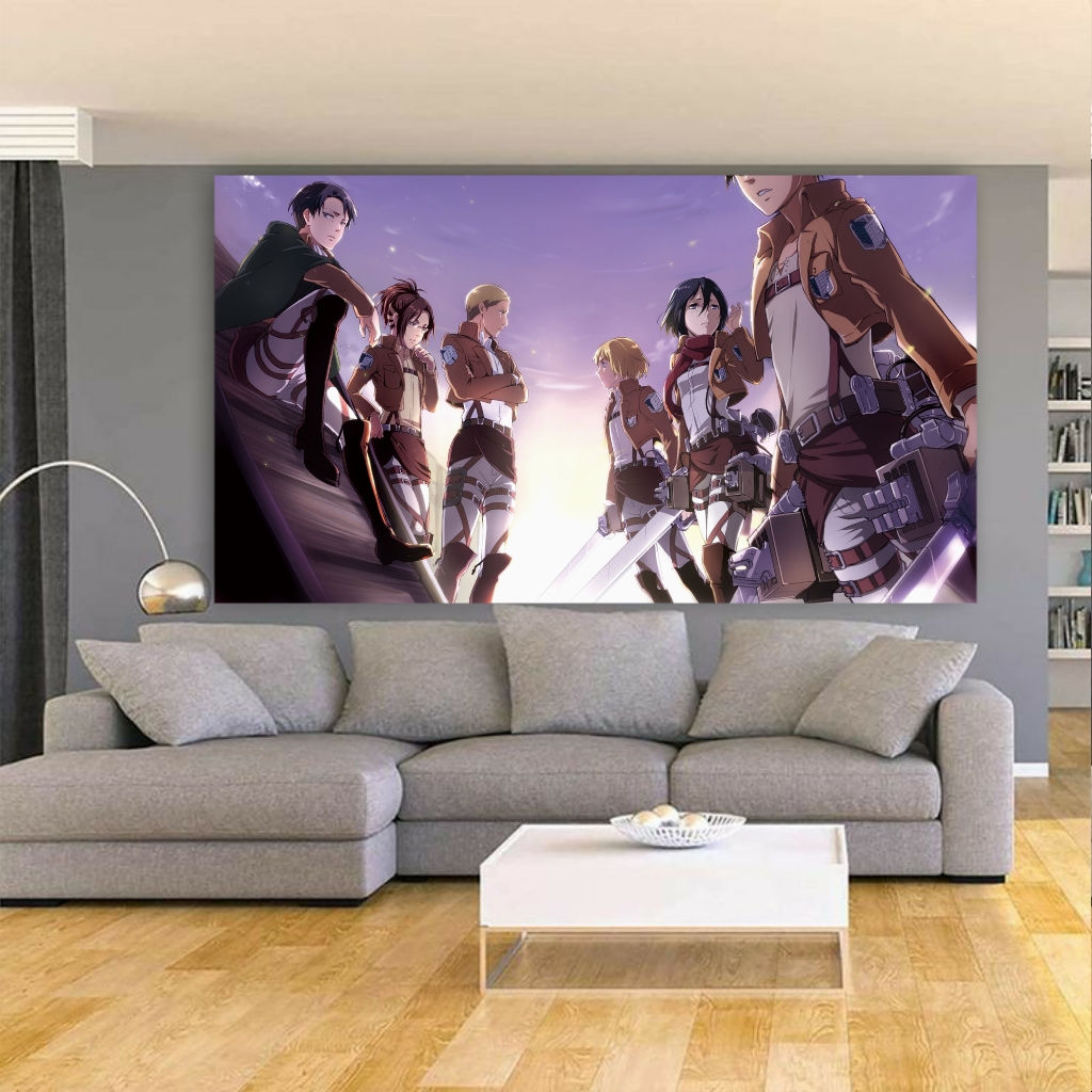 تابلو بوم طرح انیمه اتک آن تایتان مدل SDB85