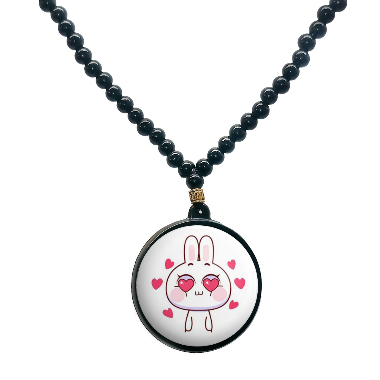 گردنبند پرمانه طرح عاشقانه کد pmd.5399 مدل دو طرفه