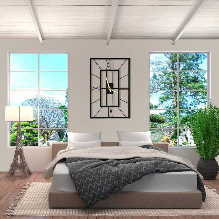 ساعت دیواری چوبی مدل آرون - فروشگاه نیم آستین