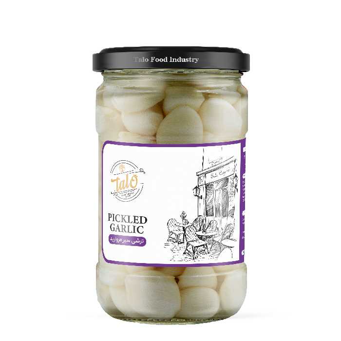 ترشی سیرمروارید شیشه 700گرم تالو