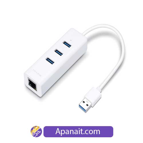 هاب و کارت شبکه 3 پورت تی پی لینک UE330