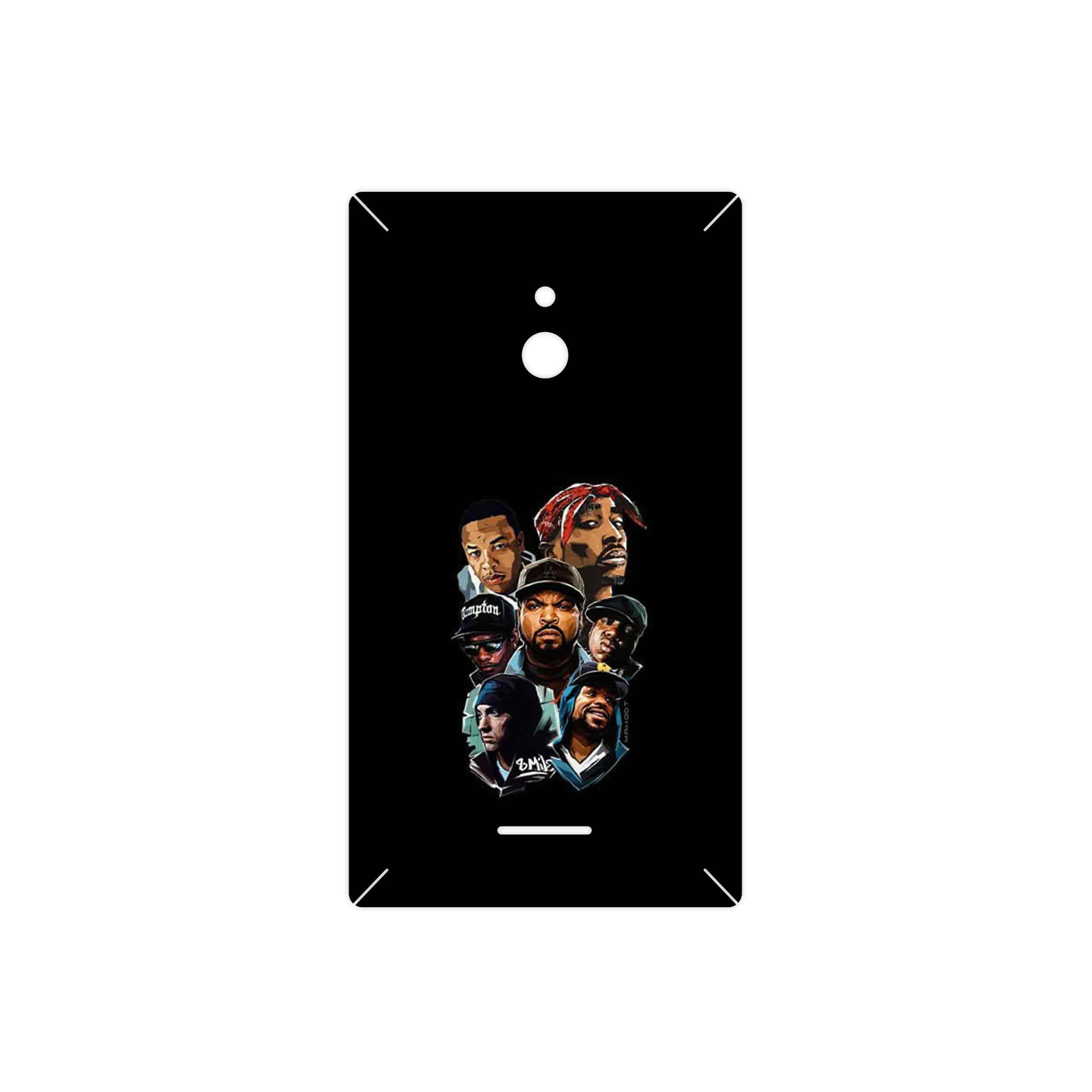 برچسب پوششی ماهوت مدل Great Rappers Digital Art مناسب برای گوشی موبایل نوکیا XL