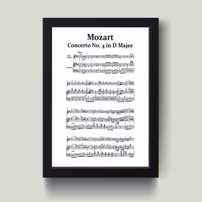 تابلو مدل Mozart سمفونی موزارت کدS2914-b