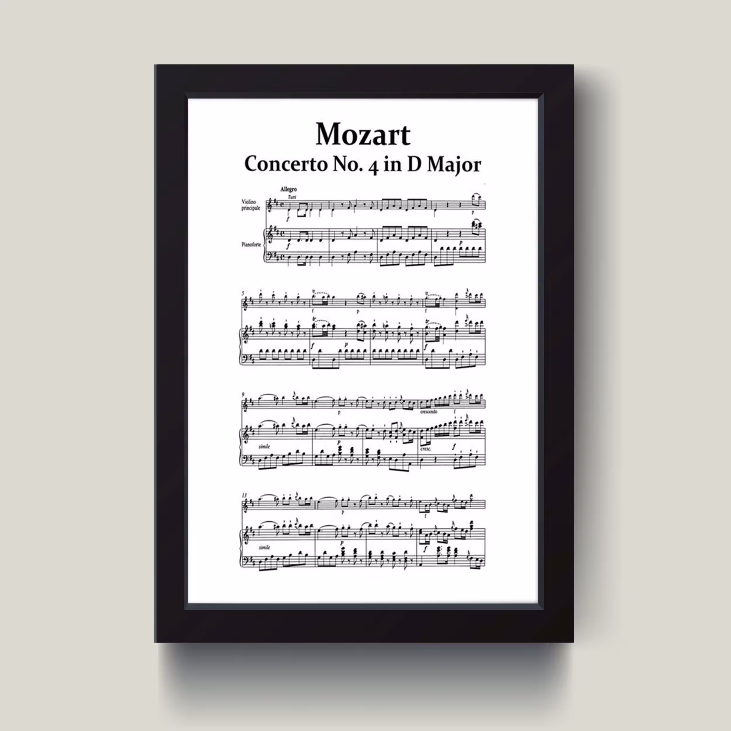تابلو مدل Mozart سمفونی موزارت کدS2914-b