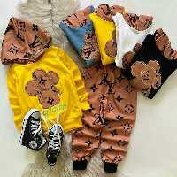 ست هودی شلوار  اسپرت جنس عالی تنخور زیبا در چندرنگ شاد