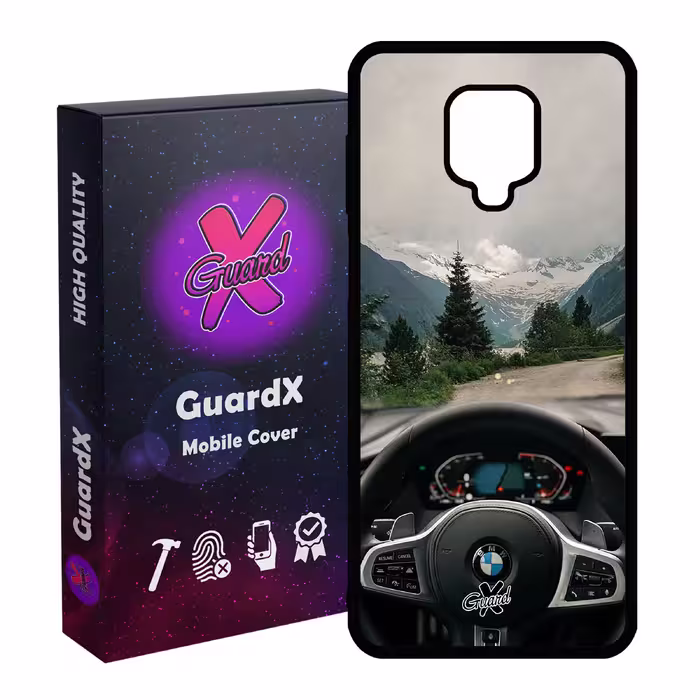 کاور گارد ایکس طرح BMW مدل Glass10346 مناسب برای گوشی موبایل شیائومی Redmi Note 9S / Note 9 Pro / Note 9 Pro Max