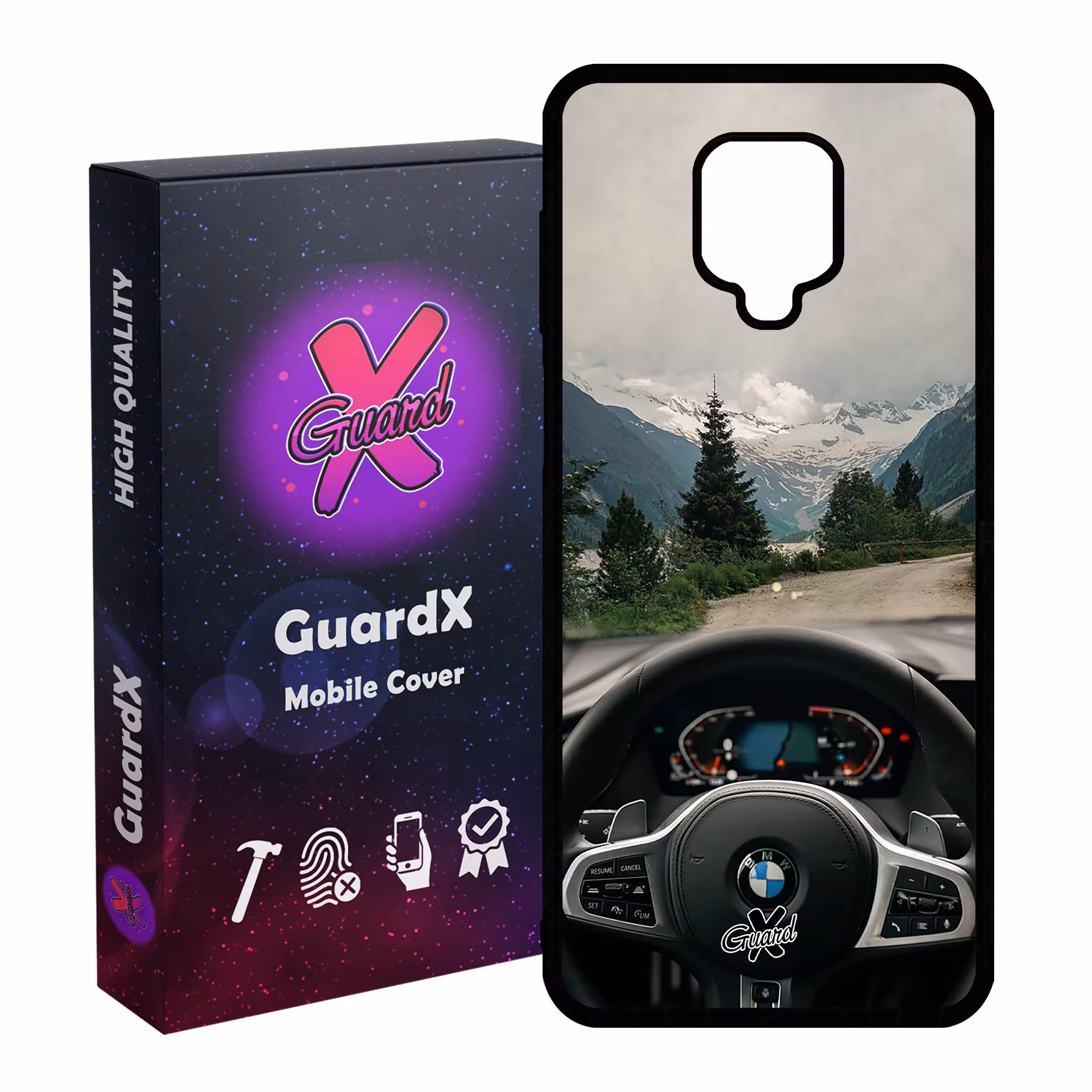 کاور گارد ایکس طرح BMW مدل Glass10346 مناسب برای گوشی موبایل شیائومی Redmi Note 9S / Note 9 Pro / Note 9 Pro Max