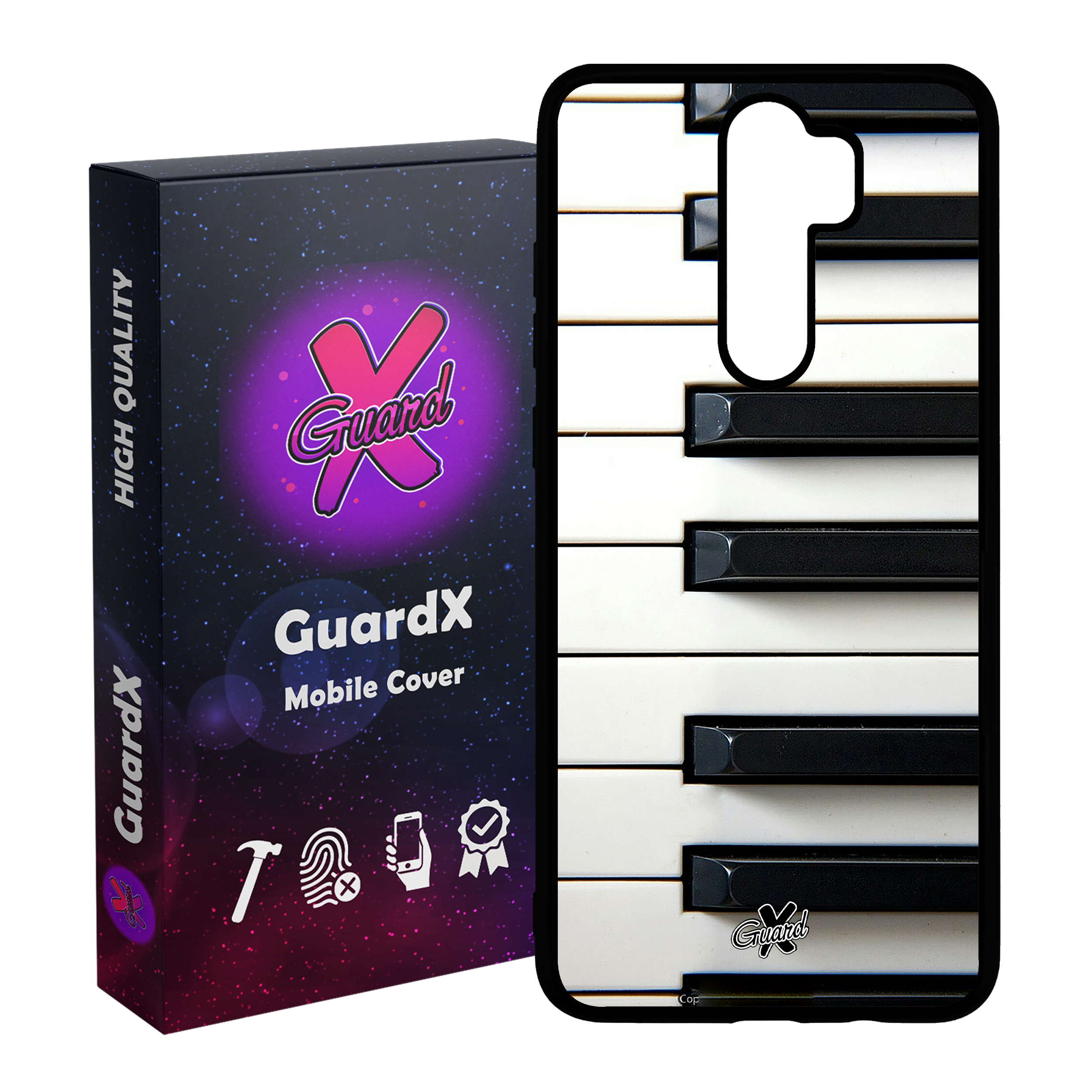 کاور گارد ایکس طرح Piano مدل Glass10101 مناسب برای گوشی موبایل شیائومی Redmi 9 / 9 Prime