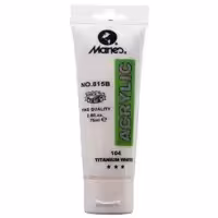 رنگ اکریلیک ماریز مدل 104 Titanium White حجم 75 میلی لیتر