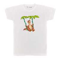 تی شرت بچگانه پرمانه طرح دایناسورهای بامزه کد pmt.5126