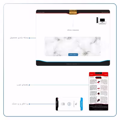 برچسب پوششی ماهوت مدل Blanco-Smoke-Marble مناسب برای تبلت اپل iPad Air 2013 A1474