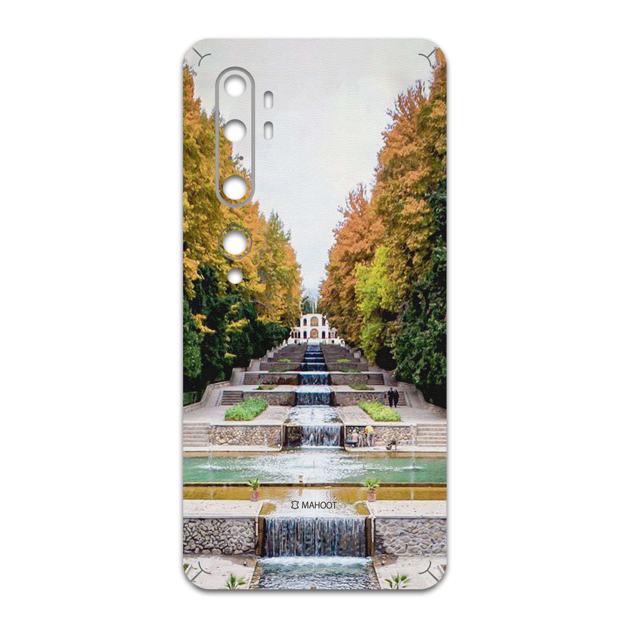 برچسب پوششی ماهوت مدل SHAHZADEH-Garden مناسب برای گوشی موبایل شیائومی Mi Note 10 Pro