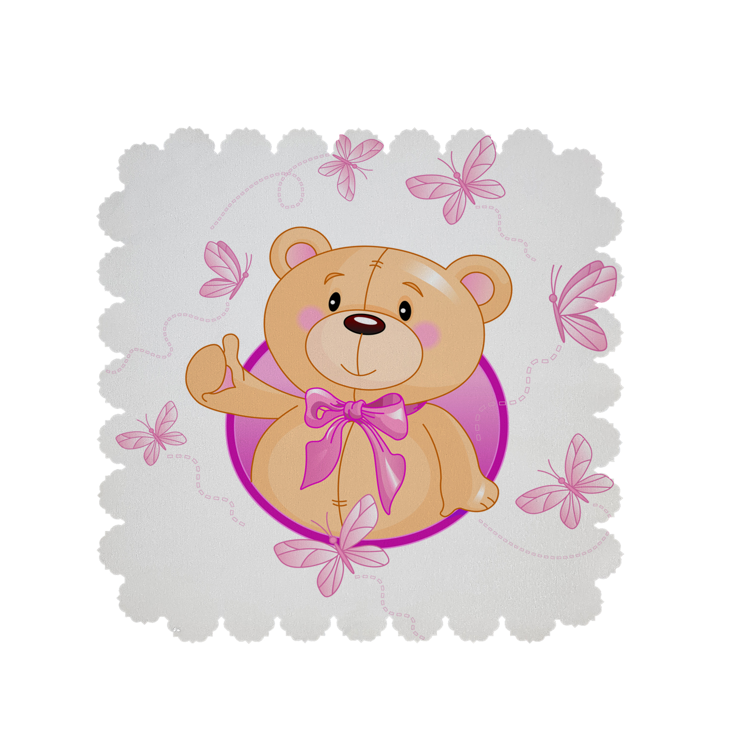 رومیزی طرح خرس کد 6052B