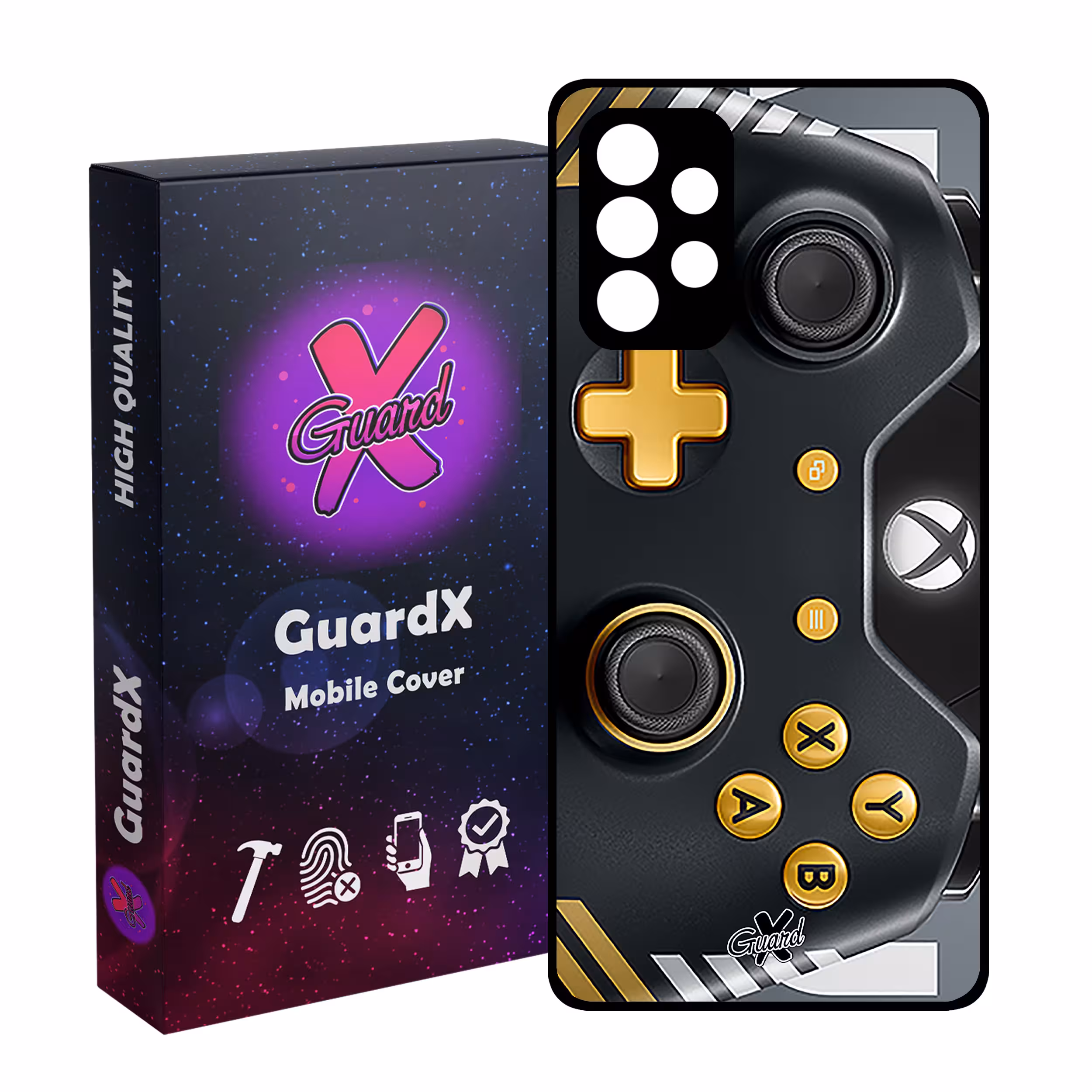 کاور گارد ایکس طرح XBox Conroller مدل Glass10090 مناسب برای گوشی موبایل سامسونگ Galaxy A53