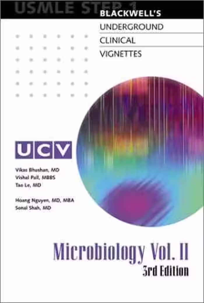 [PDF] دانلود کتاب Blackwell's Underground Clinical Vignettes - Microbiology, 3rd ed, 2002