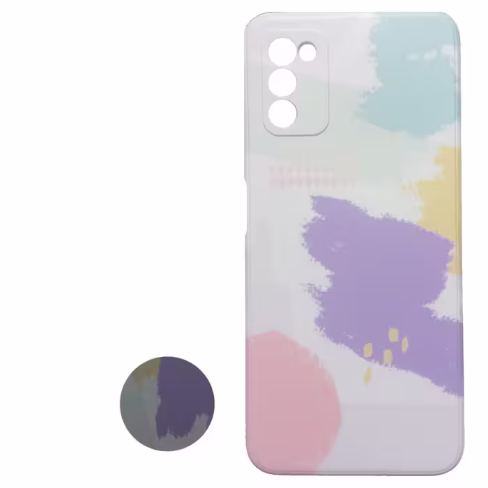 کاور مدل S0645 مناسب برای گوشی موبایل سامسونگ Galaxy A03s به همراه پاپ سوکت 