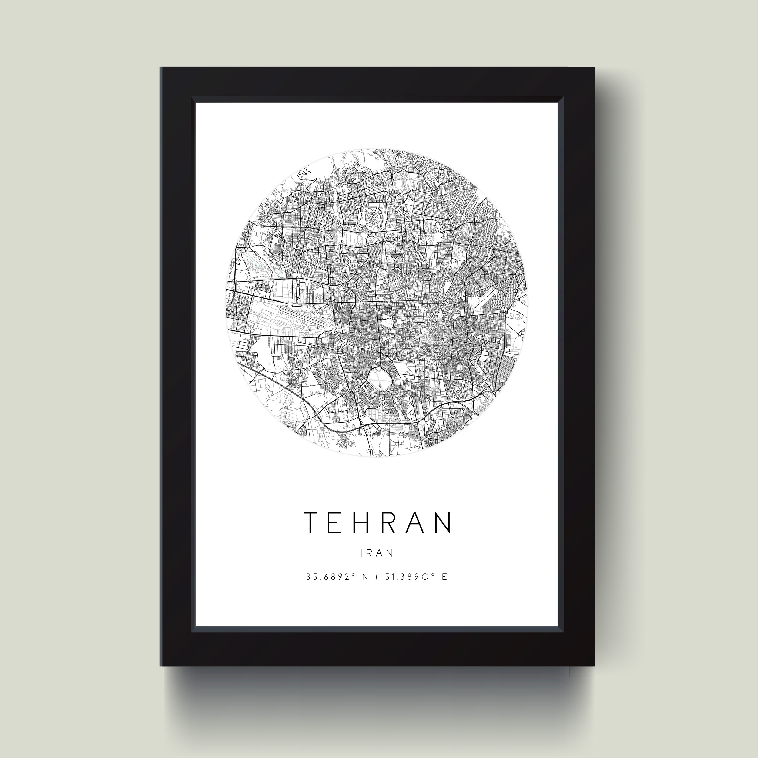 تابلو مدل تهران Tehran کدm2582-w