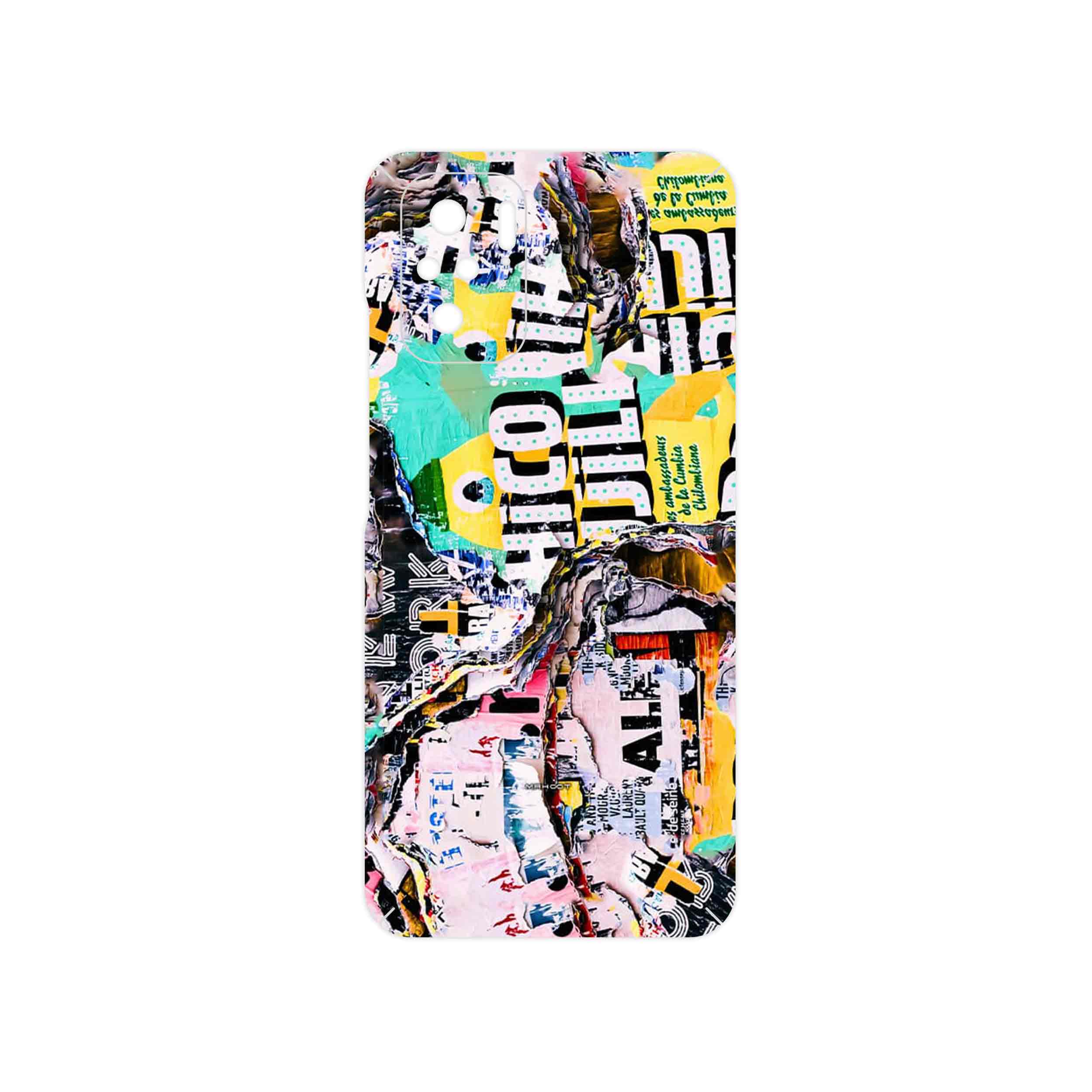 برچسب پوششی ماهوت مدل Collage of Teared Paper مناسب برای گوشی موبایل شیائومی Poco M5s