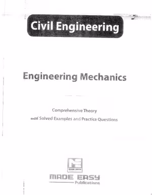 󾕇 دانلود کتاب Engineering Mechanics - Comprehensive Theory with Solved Examples and Practice Questions, 2nd ed, 2019 - دانلود کتاب های دانشگاهی