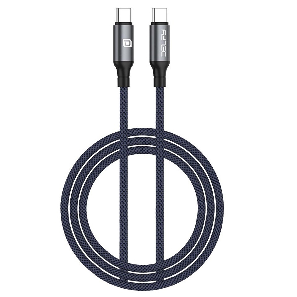 کابل فست شارژ دلفی مدل Delfy Keychain Cable USB C to USB C 60W