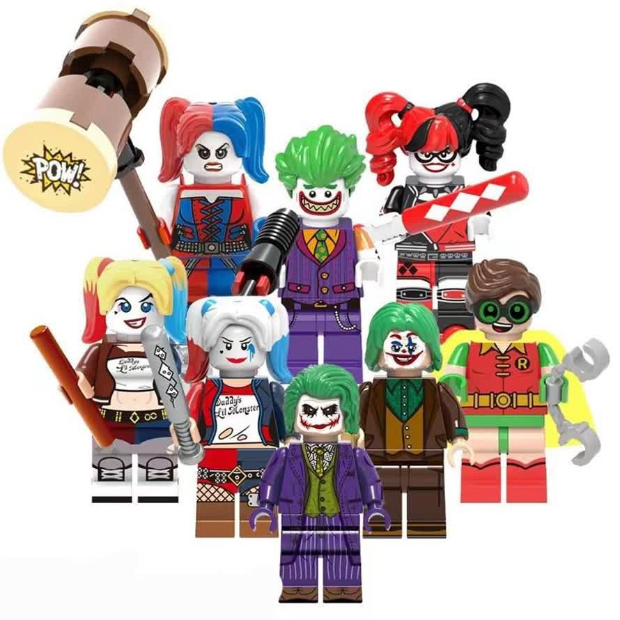 پک کامل هشت عددی لگو هارلی کویین و جوکر