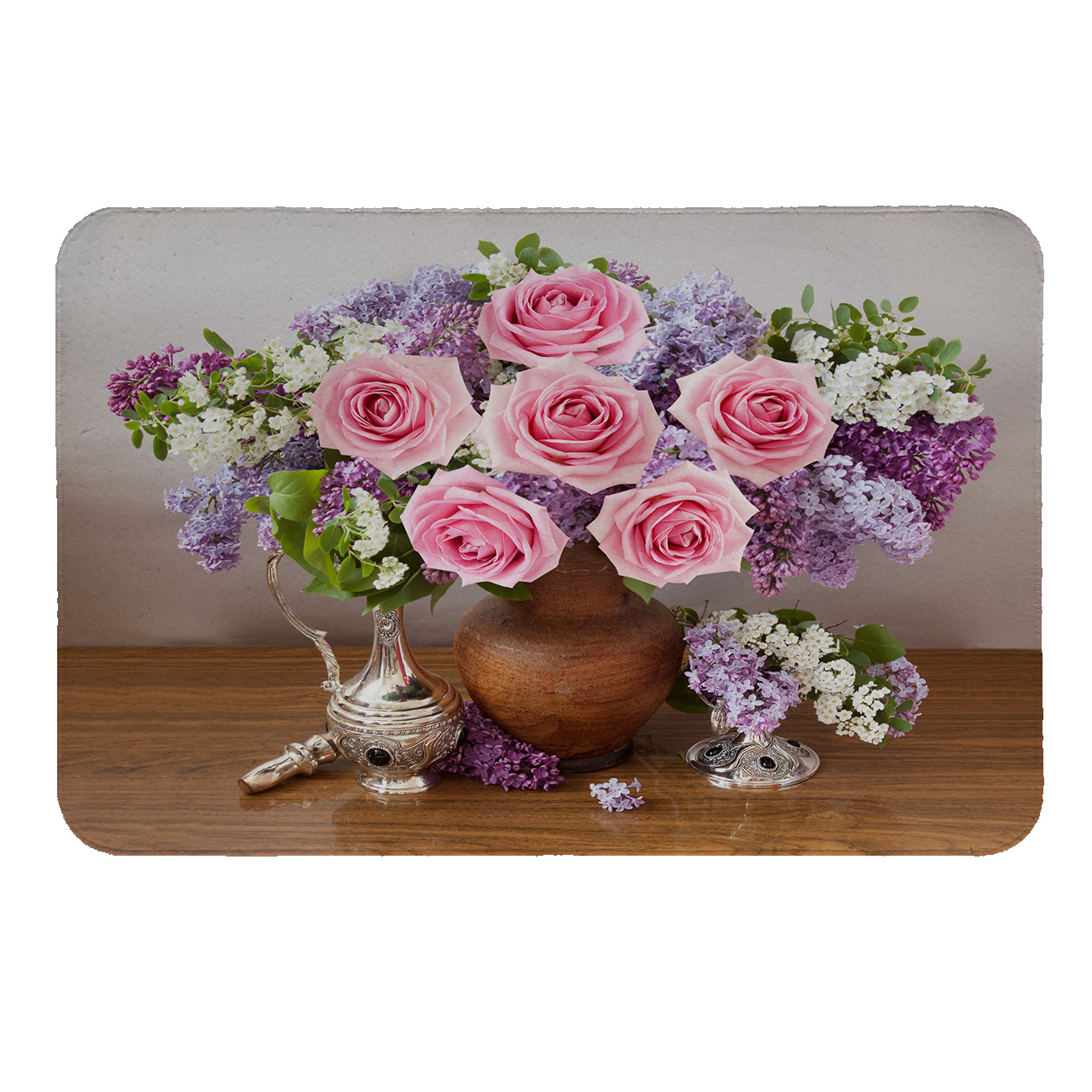 زیرقابلمه ای طرح گل کد 5507