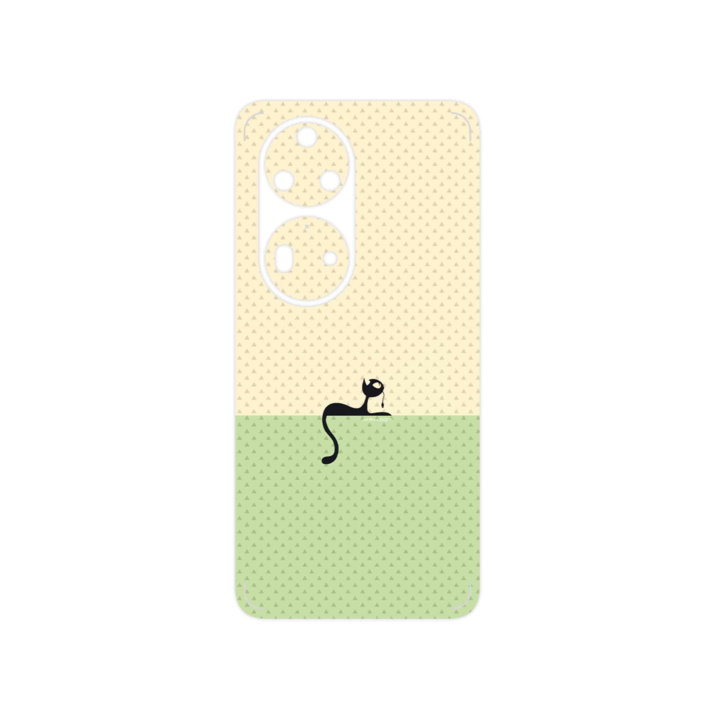 برچسب پوششی ماهوت مدل Minimal Internet Cat Icon مناسب برای گوشی موبایل هوآوی P50 Pro