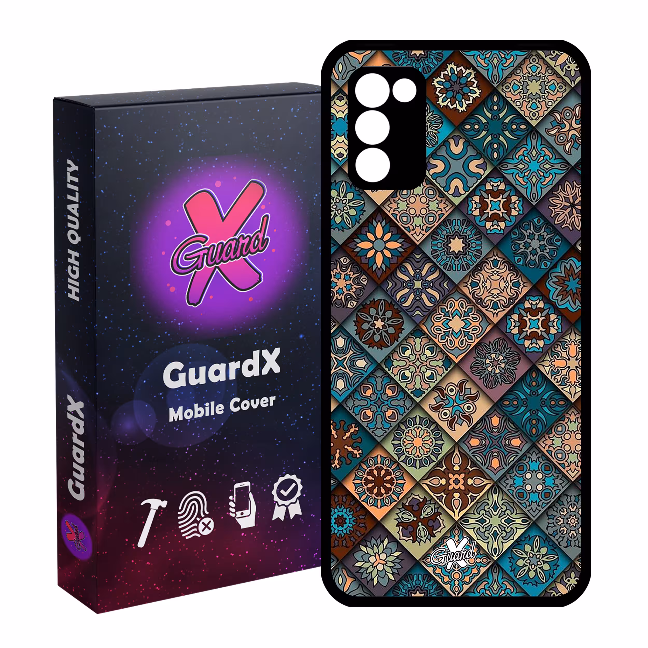 کاور گارد ایکس طرح Tile مدل Glass10093 مناسب برای گوشی موبایل سامسونگ Galaxy A02s / M02s